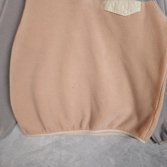 Patagonia Sweater Womens Large Gray Synchilla Snap-T Fleece Pullover Colorblock - Picture 8 of 16